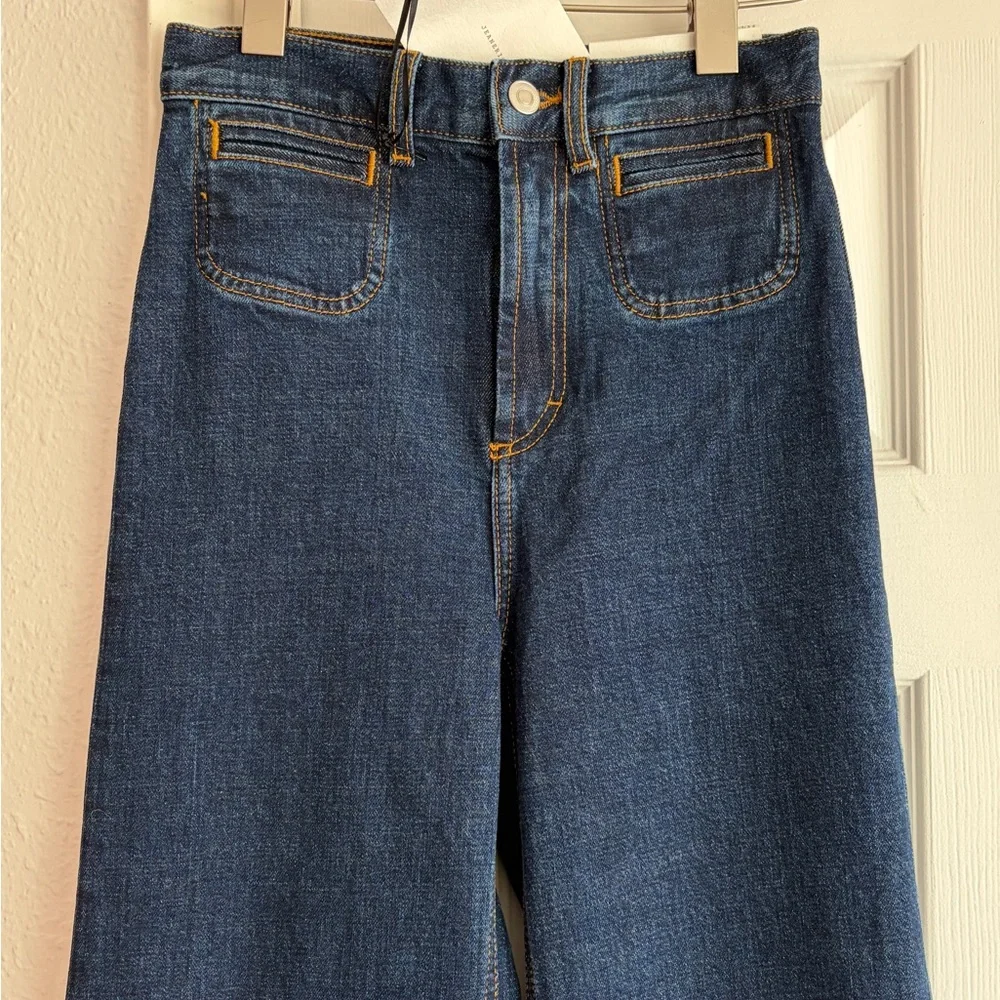 NWT Jeanerica Roma High Waisted Wide Leg Two Weeks Blue Jeans 24 Tuckernuck